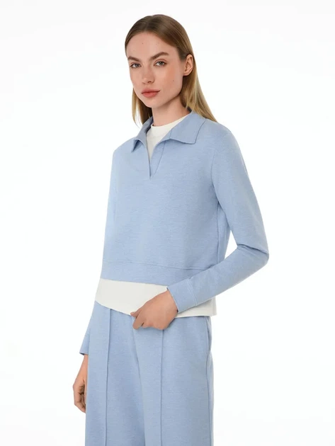 Женское поло Promin 2095-02_623 2XL Серо-голубой меланж (2700000128473) - Фото 3 Женское поло Promin 2095-02_623 2XL Серо-голубой меланж (2700000128473) - изображение 3