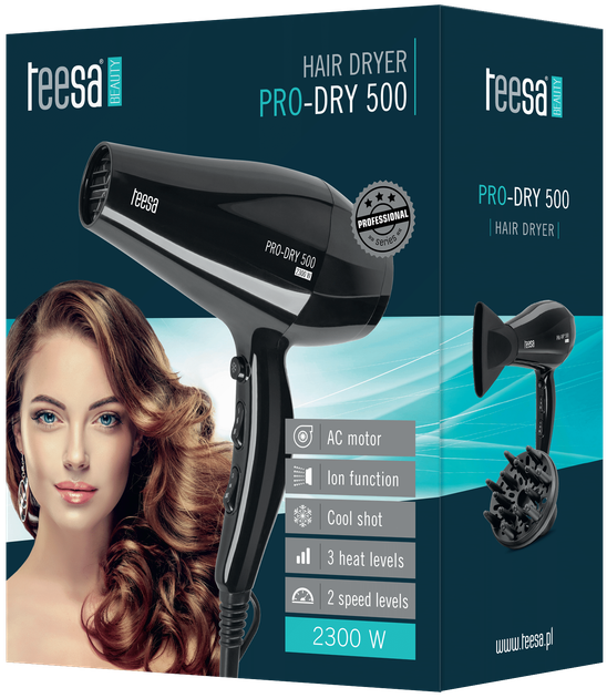 Фен Teesa PRO-DRY 500 (TSA0511) - Фото 4 Фен Teesa PRO-DRY 500 (TSA0511) - зображення 4