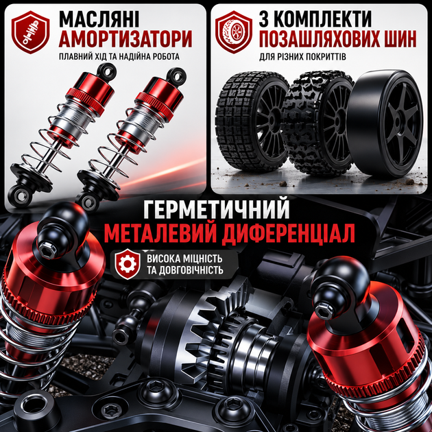 Радіокерована машинка MJX Hyper Go 14304 VW Polo R WRC 1:14 4WD Brushless на пульті керування до 42 км/год, RC Rally автомобіль - зображення 5