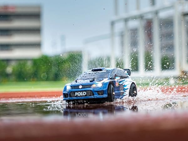 Радіокерована машинка MJX Hyper Go 14304 VW Polo R WRC 1:14 4WD Brushless на пульті керування до 42 км/год, RC Rally автомобіль - зображення 8