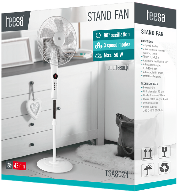 Вентилятор Teesa TSA8024 - зображення 7