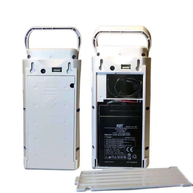 Портативный переносной светодиодный фонарь ALMINA 220V Белый (AMN) - изображение 4