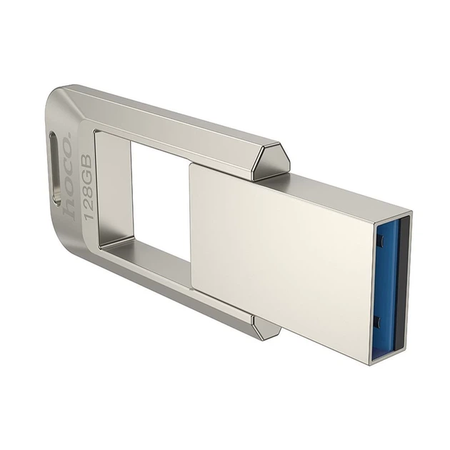 Флешка Hoco UD16 128GB USB 3.0 USB A Silver (6942007641630) - зображення 2