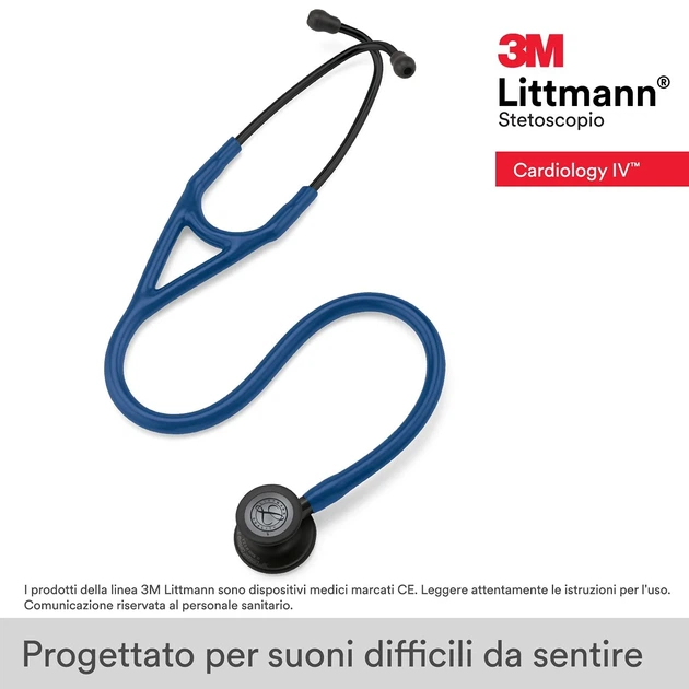 Стетоскоп 3M Littmann IV 69 см Синий 100611089 - изображение 2
