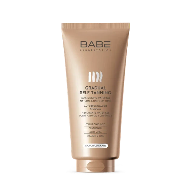 Babe Laboratories Автозасмага‑лосьйон з поступовим ефектом, пантенолом та алое вера, 250 мл (Бабе Лабораторіз) - Фото 1 Babe Laboratories Автозасмага‑лосьйон з поступовим ефектом, пантенолом та алое вера, 250 мл (Бабе Лабораторіз) - изображение 1