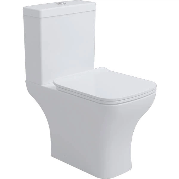 Кришка для унітаза-компакта Primera Basic soft-close, білий глянець - изображение 2