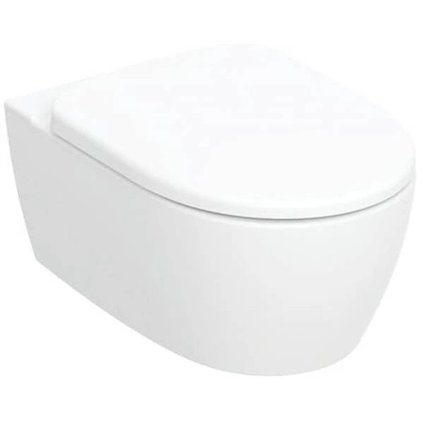 Унітаз підвісний Geberit Smyle Round 503.226.01.1 із кришкою Soft Close, QuickRelease - изображение 2