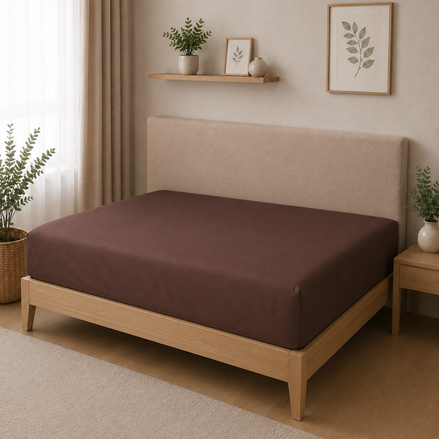 Комплект постельного белья MirSon Полуторный 143х210 см Teenager 0210 Cacao Active Satin Premium (2200013489894) - Фото 6 Комплект постельного белья MirSon Полуторный 143х210 см Teenager 0210 Cacao Active Satin Premium (2200013489894) - изображение 6