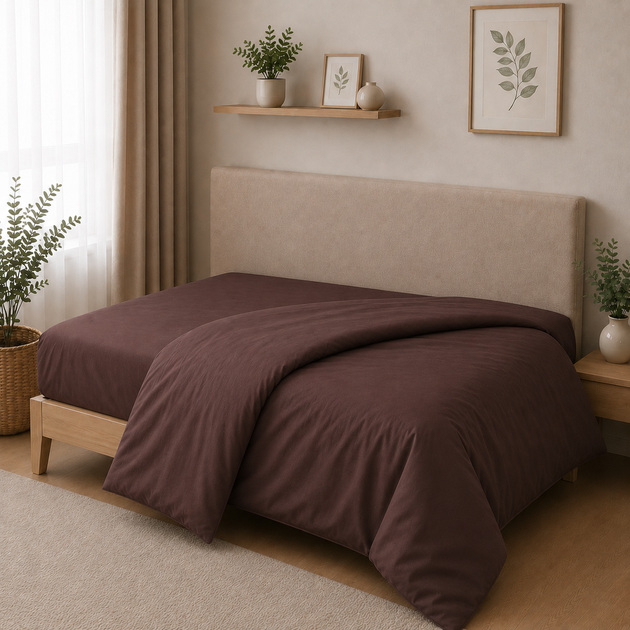 Комплект постельного белья MirSon Полуторный 143х210 см Teenager 0210 Cacao Active Satin Premium (2200013489894) - Фото 7 Комплект постельного белья MirSon Полуторный 143х210 см Teenager 0210 Cacao Active Satin Premium (2200013489894) - изображение 7