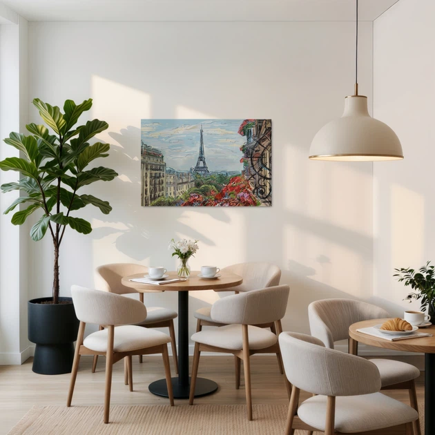 Постер Париж, Елисейские Поля, Эйфелева Башня, Paris, France, la Tour Eiffel, интерьерный декор, A3 28×42 см (id0794) - изображение 2