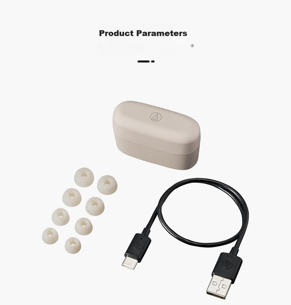 Наушники Audio-Technica ATH-CKS30TW+ TWS ANC Beige - изображение 5