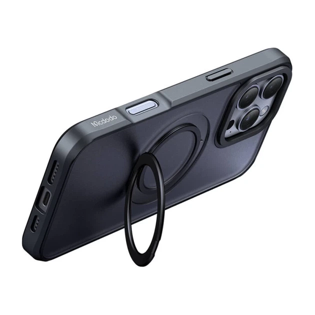 Чехол MCDODO для iPhone 16 Pro Max MagSafe со стойкой, Black (PC-4933) - Фото 3 Чехол MCDODO для iPhone 16 Pro Max MagSafe со стойкой, Black (PC-4933) - изображение 3