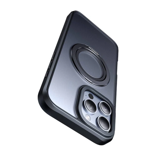 Чехол MCDODO для iPhone 16 Pro Max MagSafe со стойкой, Black (PC-4933) - Фото 4 Чехол MCDODO для iPhone 16 Pro Max MagSafe со стойкой, Black (PC-4933) - изображение 4