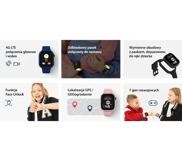 Смартгодинник Garett Kids Cute 2 45мм LTE Рожевий - Фото 6 Смартгодинник Garett Kids Cute 2 45мм LTE Рожевий - зображення 6