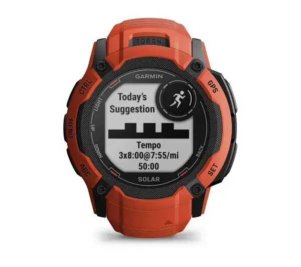 Смартгодинник Garmin Instinct 2X Solar 50мм GPS Червоний - зображення 11