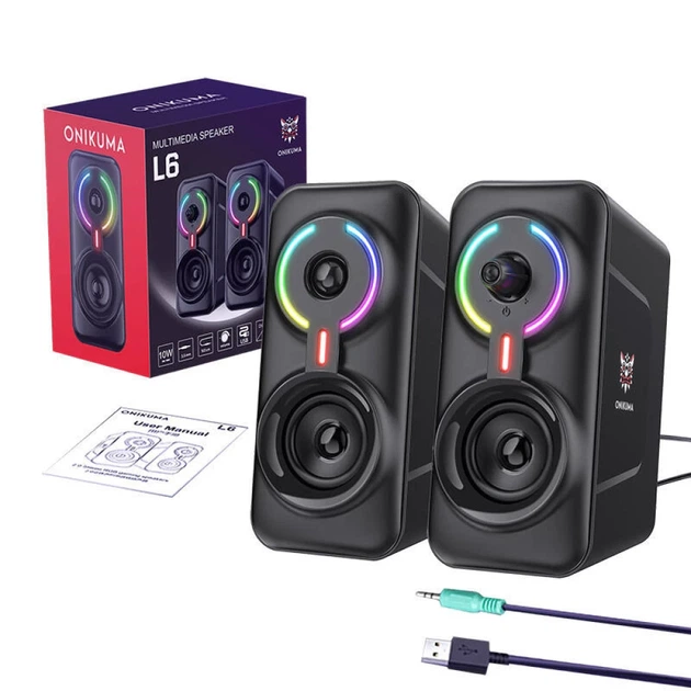 Колонка компьютерная ONIKUMA L6 BT 5.0 (6972470561425) - Фото 2 Колонка компьютерная ONIKUMA L6 BT 5.0 (6972470561425) - изображение 2