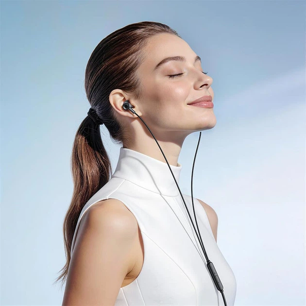Дротові навушники HOCO M119A Mia universal earphones with microphone Type-C 3.5mm Black - изображение 7