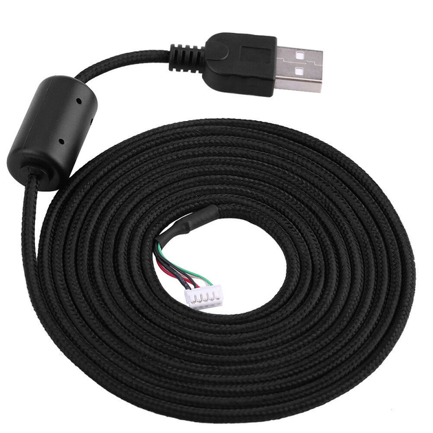 Кабель USB для миші Logitech G5 G500 G500S, 2 м, 5-pin, у тканинному обплетенні - зображення 2