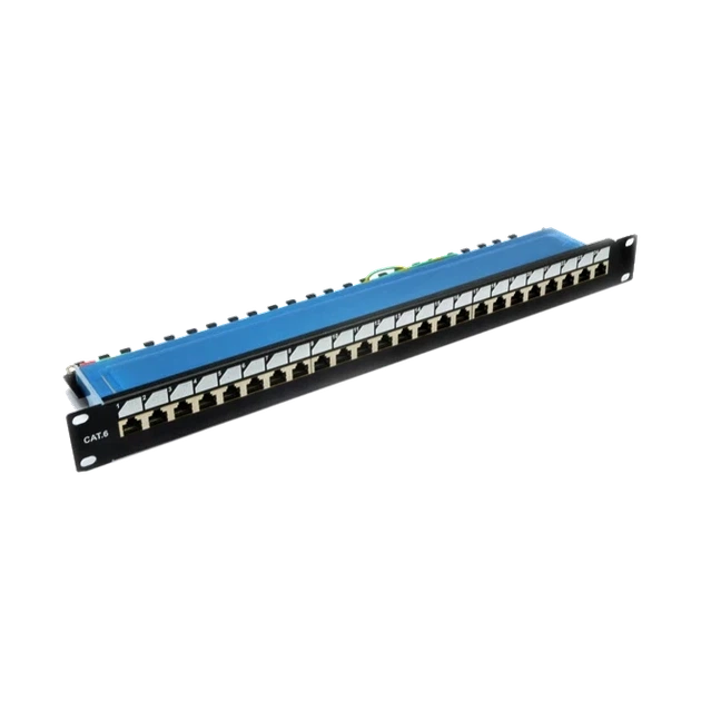 Патч-панель 19″ 24xRJ-45 FTP, кат. 6, dual type, EPNew EPNew 6PLDN-F24BK - Фото 1 Патч-панель 19″ 24xRJ-45 FTP, кат. 6, dual type, EPNew EPNew 6PLDN-F24BK - изображение 1