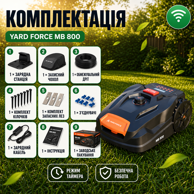 Газонокосилка Yard Force MB800-UK - изображение 3