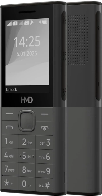 Мобільний телефон HMD 150 MUSIC DS Dark Grey 2 SIM, 2.4" Екран, FM-Radio (150 MUSIC DS DG) - зображення 2