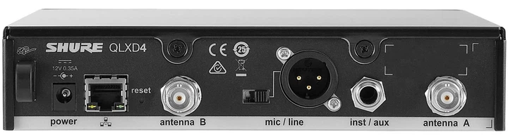 Odbiornik cyfrowy Shure QLXD4‑G51 470–534 MHz (42406340922) - obraz 2