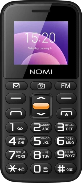 Мобильный телефон Nomi i1820 Dual Sim 2.8" 1000 мАч Черный (i1820) - изображение 2