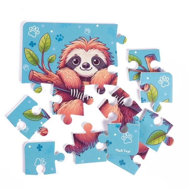 М’які пазли «Лінивець та Коала» від Vladi Toys — VT1102-40 - изображение 5