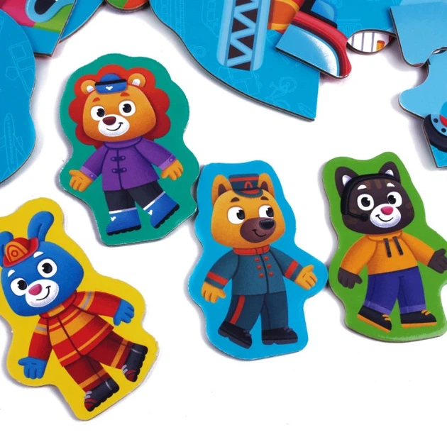 Пазли макси з грою Малюк Зможе «Транспорт і Тварини» Vladi Toys (В коробці укр.) - Фото 4 Пазли макси з грою Малюк Зможе «Транспорт і Тварини» Vladi Toys (В коробці укр.) - изображение 4
