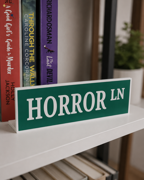 Табличка-вивіска horror ln для книжкової полиці. Aivory - изображение 3