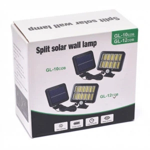 Уличный LED светильник прожектор с датчиком движения GL-10 2400 мА 15x12 см черный - изображение 2