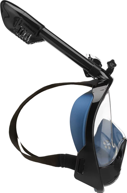 Maska do nurkowania pełnotwarzowa Outtec Aqua Explorer Pro O-05318 z fajką składaną Czarna (5905399053529) - obraz 4