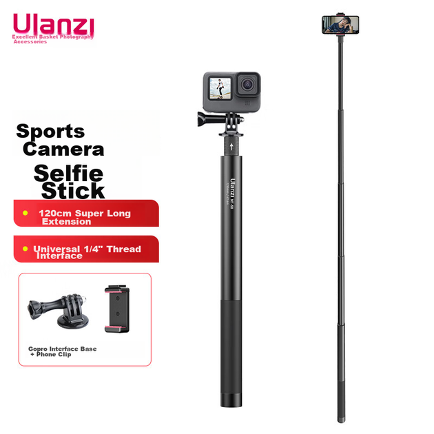 Монопод Ulanzi MT-58 120 см для Insta360/GoPro/DJI Action - Фото 2 Монопод Ulanzi MT-58 120 см для Insta360/GoPro/DJI Action - изображение 2