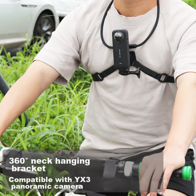 Крепление на шею Qiye Neck Mount 360° для экшн-камер Insta360 X3/X4/X5/X2 - Фото 4 Крепление на шею Qiye Neck Mount 360° для экшн-камер Insta360 X3/X4/X5/X2 - изображение 4