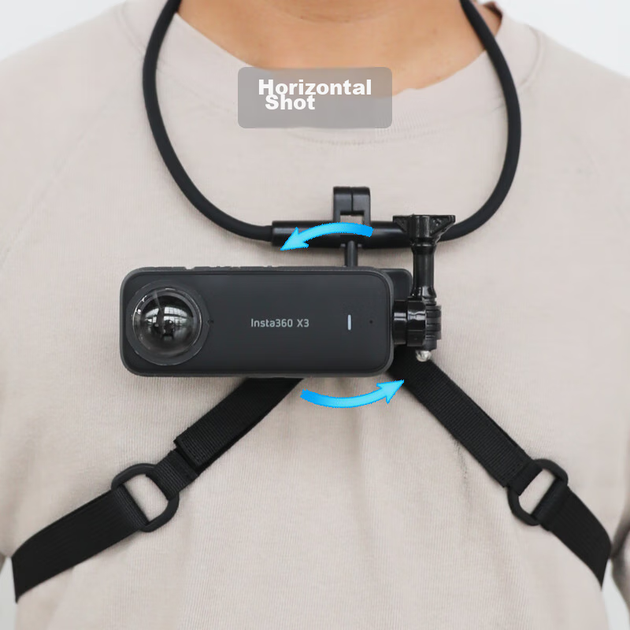 Крепление на шею Qiye Neck Mount 360° для экшн-камер Insta360 X3/X4/X5/X2 - Фото 6 Крепление на шею Qiye Neck Mount 360° для экшн-камер Insta360 X3/X4/X5/X2 - изображение 6