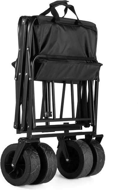 Візок туристичний складаний Outtec EasyGo 100 л Чорний 185366 (5905884421857) - зображення 6