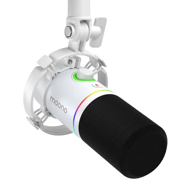 Микрофон динамический Maono PD200x White (6972237681656) - Фото 2 Микрофон динамический Maono PD200x White (6972237681656) - изображение 2