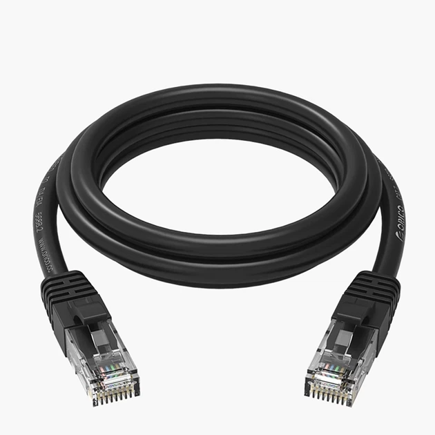 Кабель сетевой Orico PUG-C6 CAT6 1000Mbps RJ45 LAN 20м Black (6942227181015) - Фото 2 Кабель сетевой Orico PUG-C6 CAT6 1000Mbps RJ45 LAN 20м Black (6942227181015) - изображение 2
