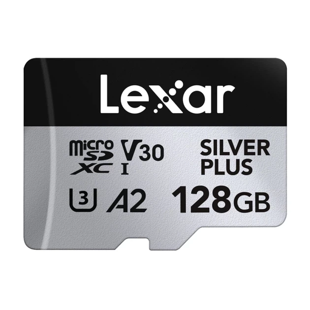 Карта пам'яті Lexar Silver Plus 128GB + адаптер (LMSSIPL128G-BNANG) - зображення 2