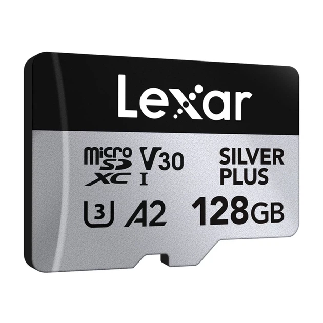 Карта пам'яті Lexar Silver Plus 128GB + адаптер (LMSSIPL128G-BNANG) - зображення 3