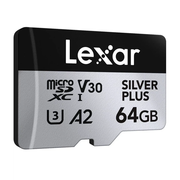 Карта памяти Lexar Silver Plus 64GB + адаптер (LMSSIPL064G-BNANG) - изображение 3