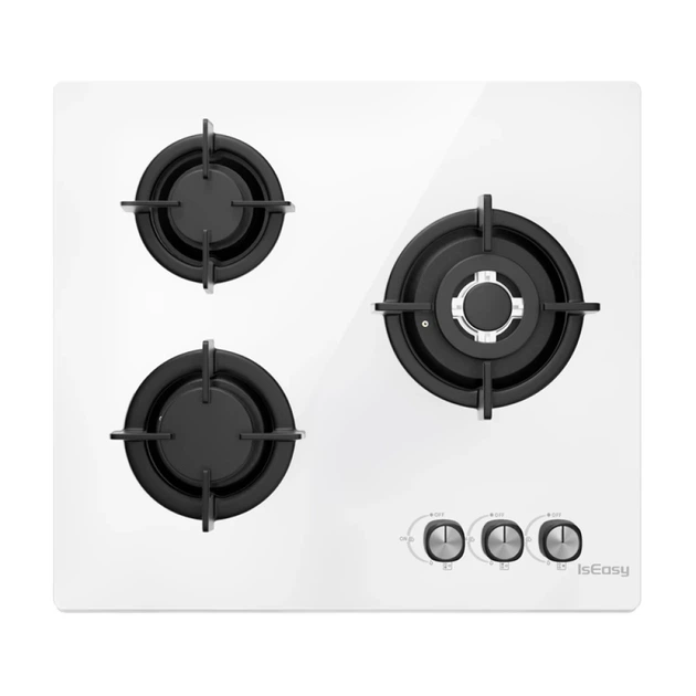 Плита газовая IsEasy MGBG-603 3 горелки White (MGBG-603) - Фото 1 Плита газовая IsEasy MGBG-603 3 горелки White (MGBG-603) - изображение 1