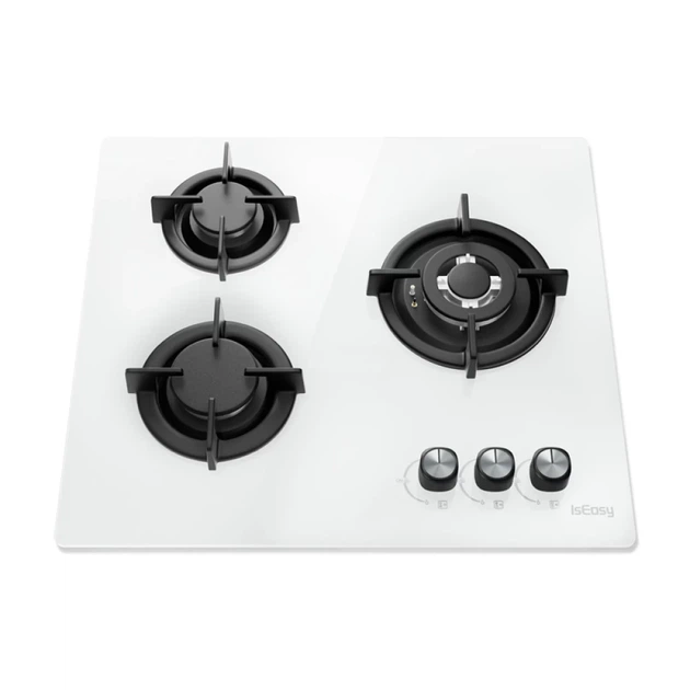 Плита газовая IsEasy MGBG-603 3 горелки White (MGBG-603) - Фото 3 Плита газовая IsEasy MGBG-603 3 горелки White (MGBG-603) - изображение 3