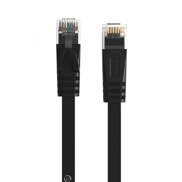 Кабель Ethernet Orico PUG-C6B CAT6 1000Mbps RJ45 плоский 5 м (6942227180889) - изображение 2