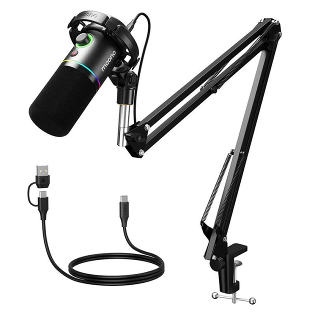 Микрофон динамический Maono PD200XS Black (PD200XS) - Фото 1 Микрофон динамический Maono PD200XS Black (PD200XS) - изображение 1