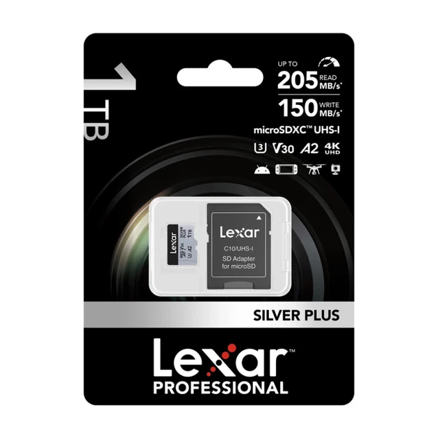 Карта памяти Lexar Silver Plus 1TB с адаптером (LMSSIPL001T-BNANG) - изображение 6