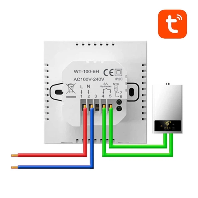 Термостат AVATTO ZWT100 ZigBee 3A Tuya для котла ГВС (ZWT100-BH-3A) - изображение 4