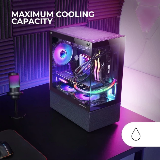 Корпус Mars Gaming MC-SE / без БЖ / Чорний (102148209) - зображення 2