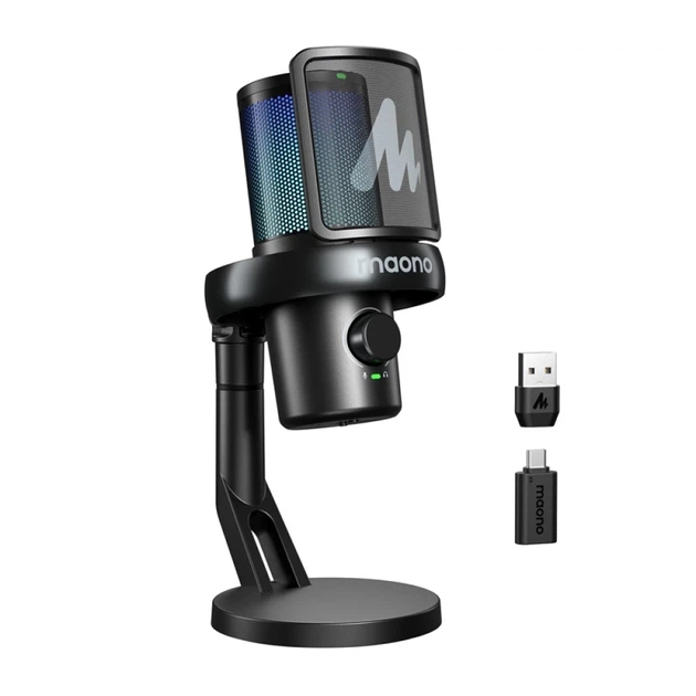 Микрофон игровой Maono DM40 Pro беспроводной Black - изображение 5