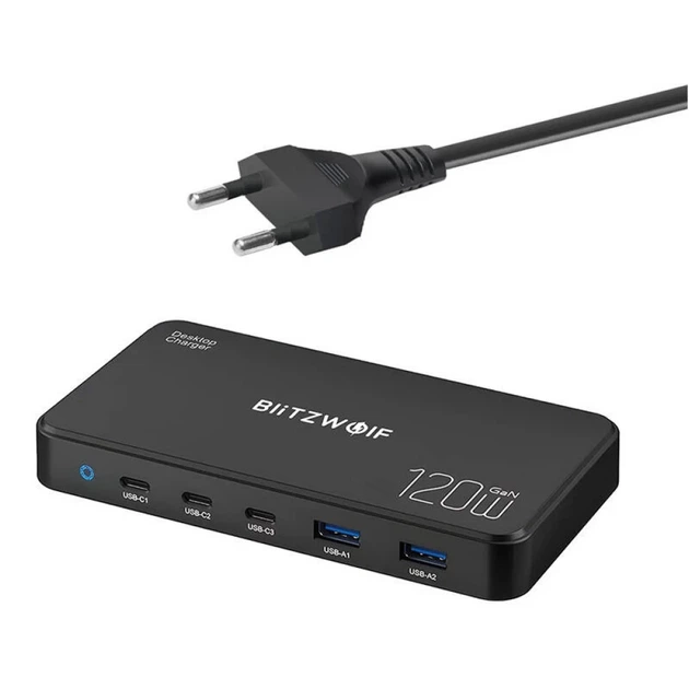 Зарядное устройство BlitzWolf BW-i100 120W 5в1 - Фото 1 Зарядное устройство BlitzWolf BW-i100 120W 5в1 - изображение 1